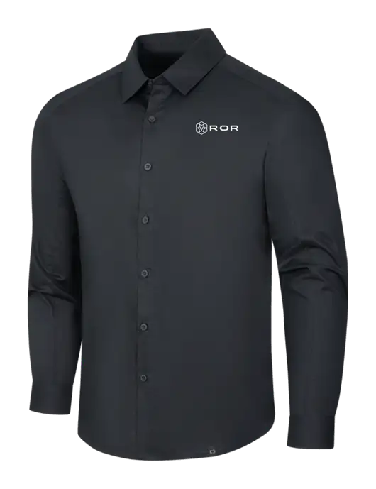 OGIO Black Commuter Woven Shirt w/ROR Logo