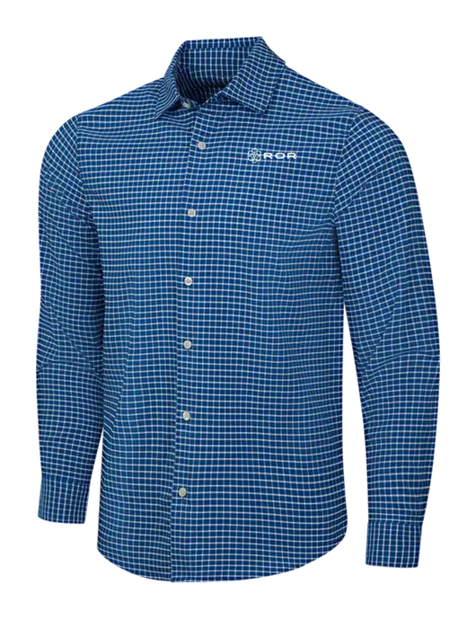 Navy/White City Stretch Shirt w/ROR Logo
