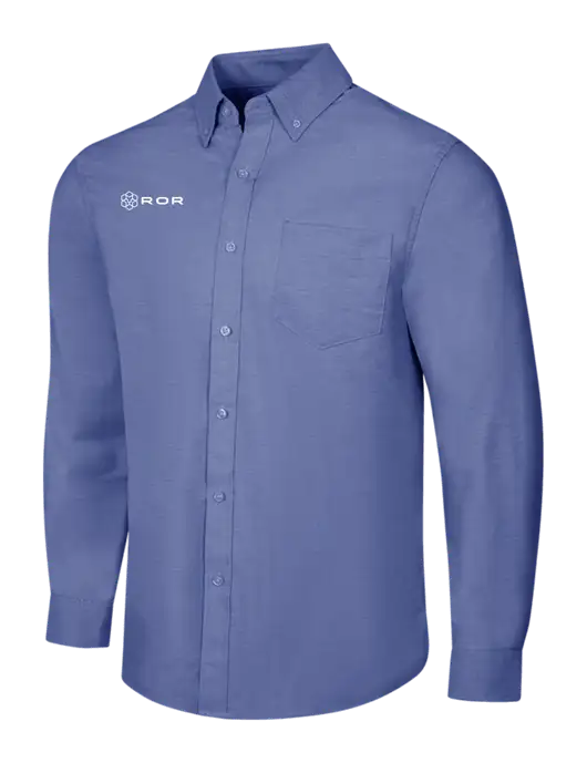 Navy SuperPro Oxford Shirt w/ROR Logo