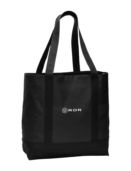 Carryall Black/Black Day Tote w/ROR Logo