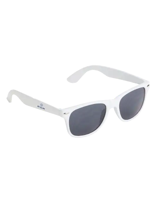 Daytona White Sunglasses w/ROR Logo