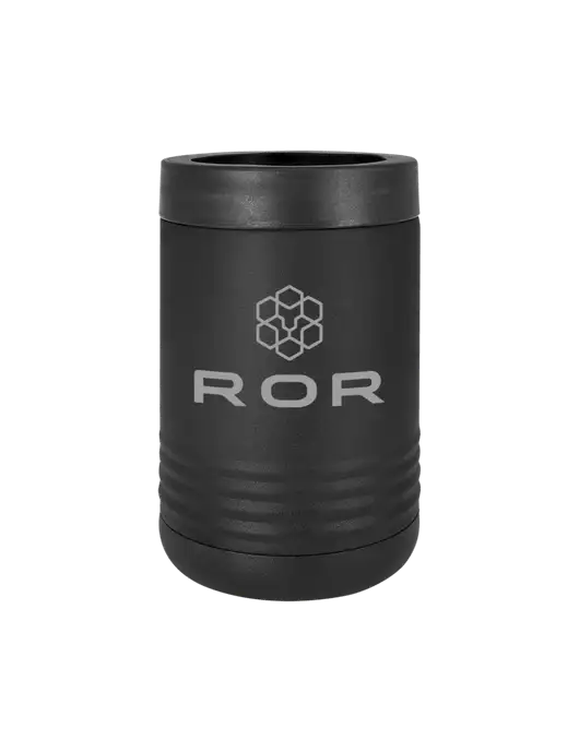 Polar Camel 12 oz Powder Coated Black Vacuum Insulated Beverage Holder w/ROR Logo Engraved