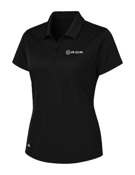 Adidas Black Womens Basic Sport Polo w/ROR Logo