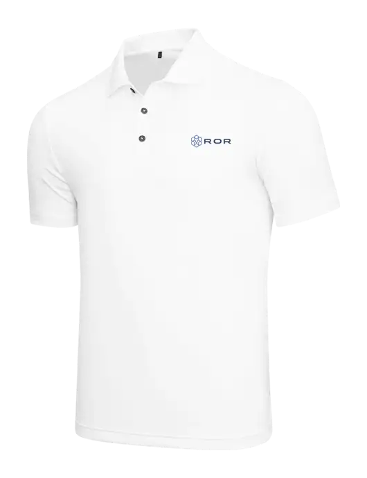 Adidas White  Performance Polo w/ROR Logo