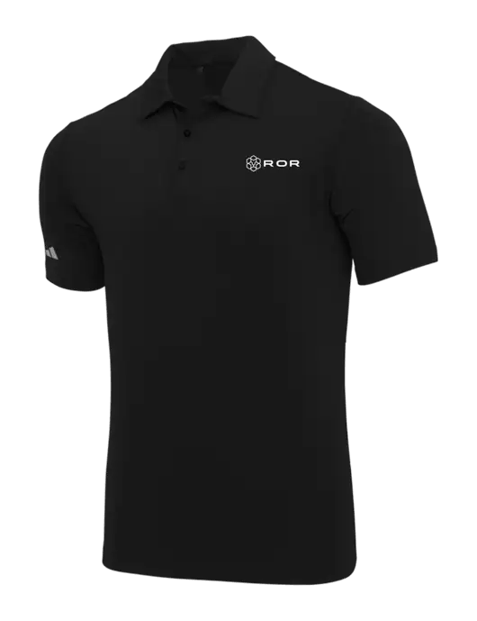 Adidas Black Ultimate Solid Polo w/ROR Logo