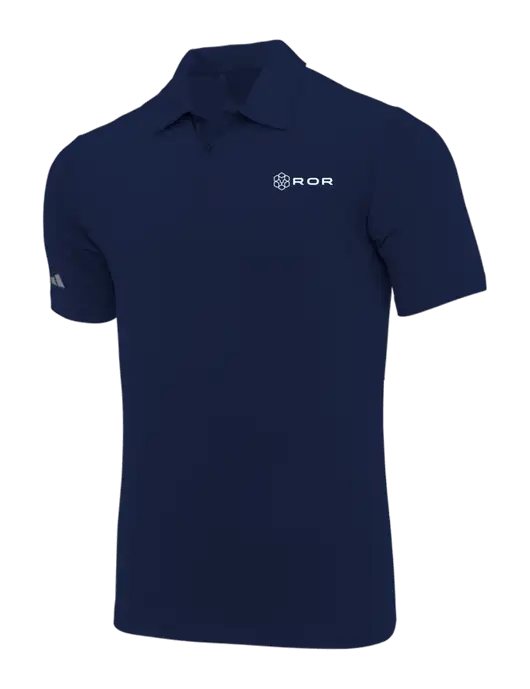 Adidas Navy Blue Ultimate Solid Polo w/ROR Logo