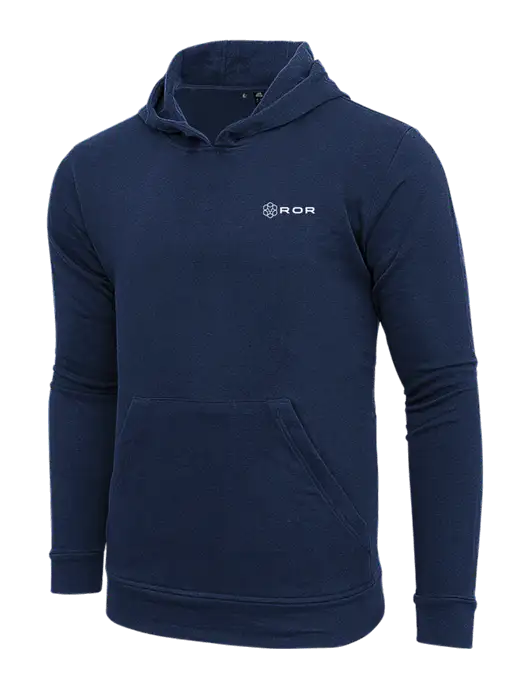 Adidas Navy Fleece Hooded Sweatshirt w/ROR Logo