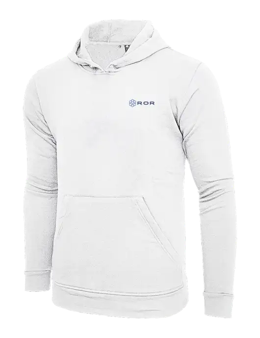 Adidas White Fleece Hooded Sweatshirt w/ROR Logo
