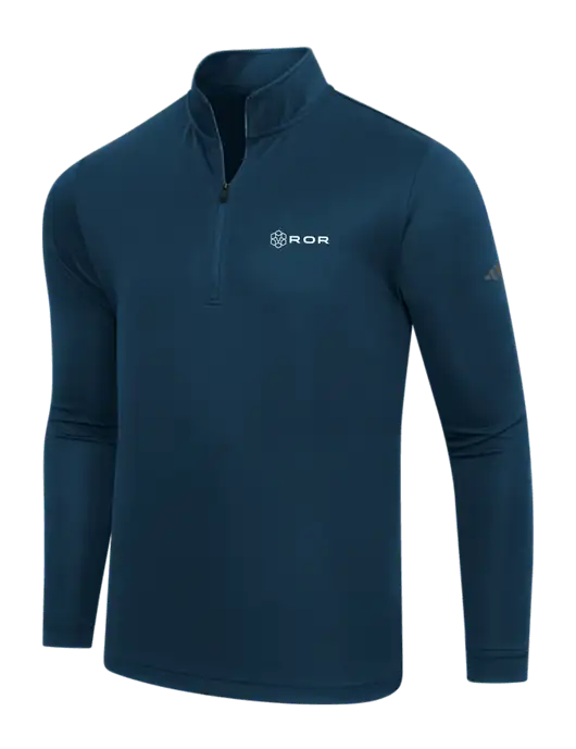 Adidas Navy Lightweight Quarter Zip Pullover w/ROR Logo