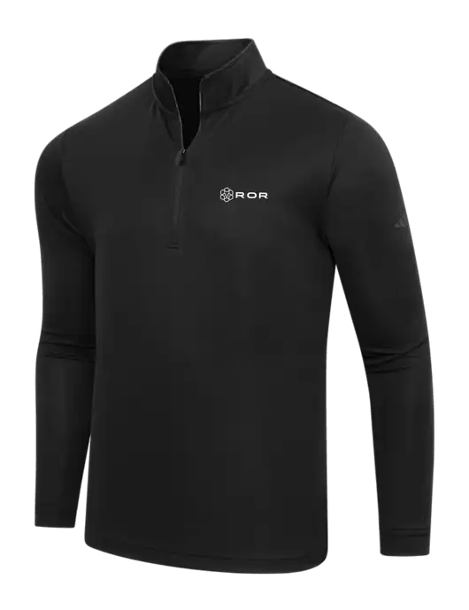 Adidas Black Lightweight Quarter Zip Pullover w/ROR Logo