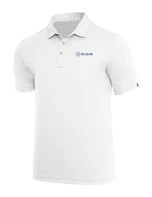 TravisMathew White Coto Performance Polo w/ROR Logo