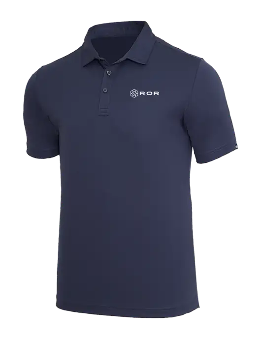 TravisMathew Navy Coto Performance Polo w/ROR Logo