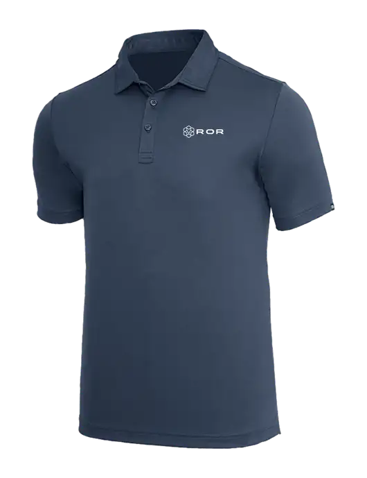 TravisMathew Dark Slate Blue Coto Performance Polo w/ROR Logo