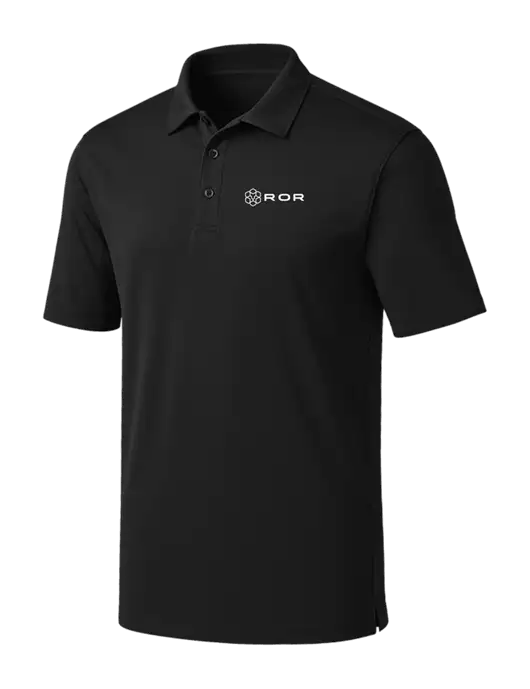 Black Silk Touch Performance Polo w/ROR Logo