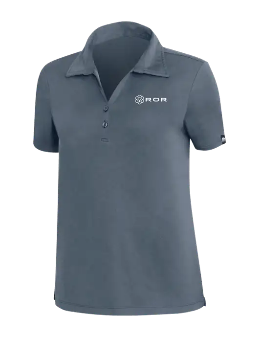 TravisMathew Dark Slate Blue Womens Coto Performance Polo w/ROR Logo