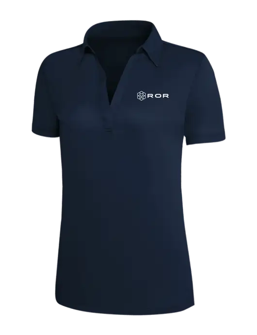Navy Silk Touch Womens Performance Polo w/ROR Logo