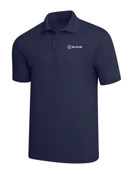 Navy PosiCharge RacerMesh Polo w/ROR Logo