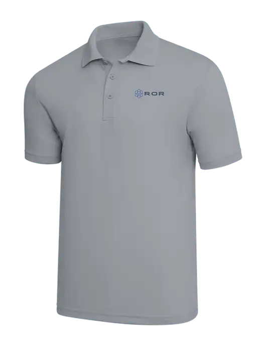 Light Grey PosiCharge RacerMesh Polo w/ROR Logo