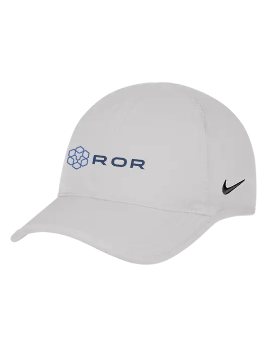 Nike White Featherlight Cap w/ROR Logo