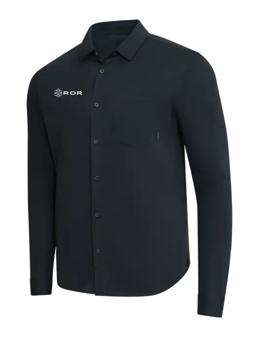 OGIO Black Extend Long Sleeve Button Up Shirt w/ROR Logo
