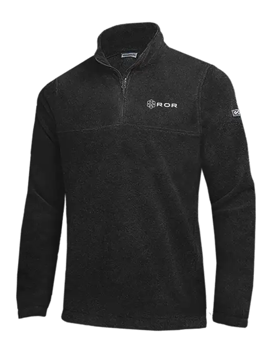 Columbia Black Steens Mountain Fleece 1/2 Zip Pullover w/ROR Logo