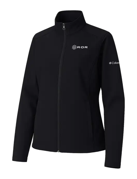 Columbia Womens Black Kruser Ridge Softshell Jacket w/ROR Logo