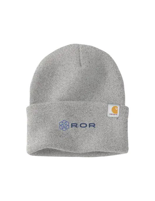 Carhartt Light Grey Heather Watch Cap 2.0 w/ROR Logo