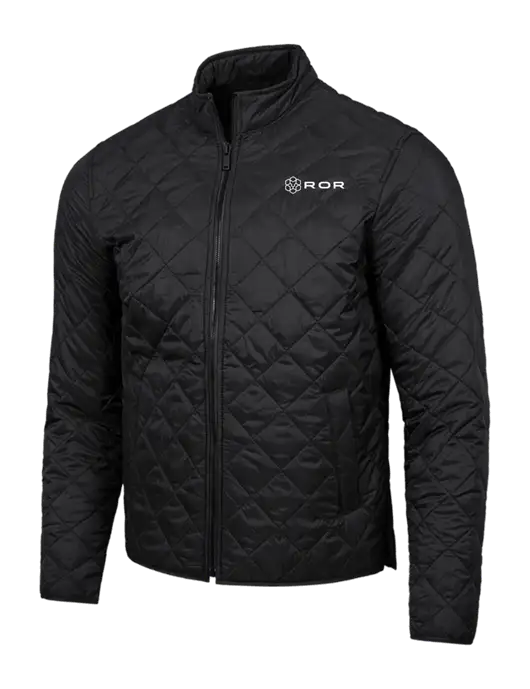 Mercer+Mettle Black Quilted Full-Zip Jacket w/ROR Logo