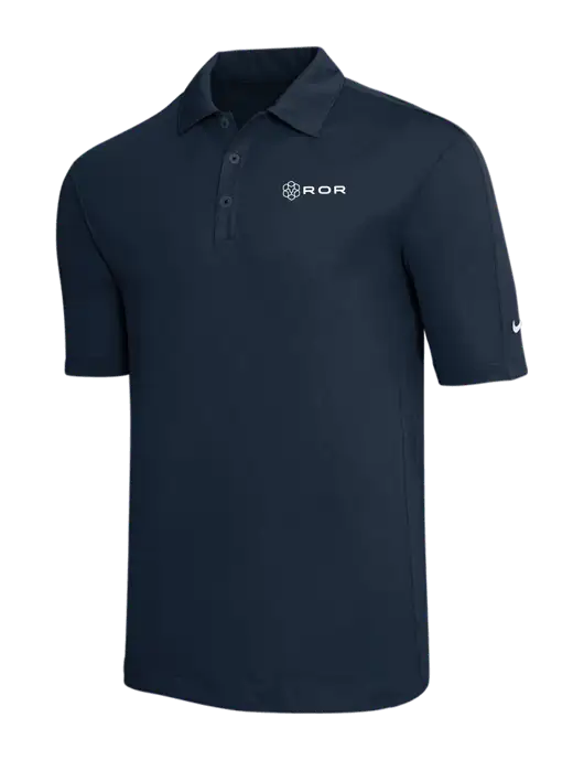 Nike Navy Tech Sport Dri-FIT Polo w/ROR Logo