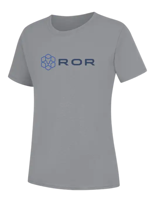Womens Light Grey Heather Core Blend Tee w/ROR Logo