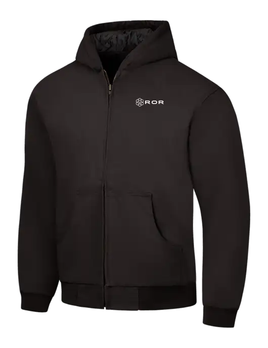 CornerStone Black Duck Cloth Hooded Work Jacket w/ROR Logo
