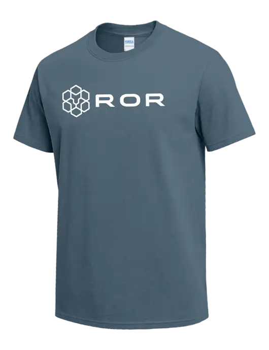 Slate Blue Heavyweight 6.1 oz T-Shirt w/ROR Logo
