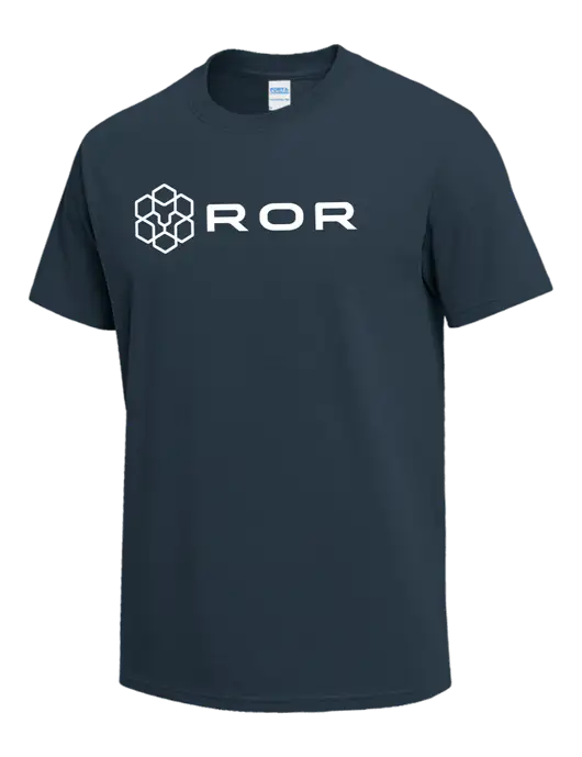 Dark Slate Blue Heavyweight 6.1 oz T-Shirt w/ROR Logo