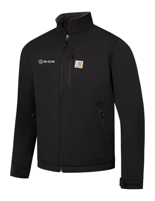 Carhartt Black Crowley Soft Shell Jacket w/ROR Logo