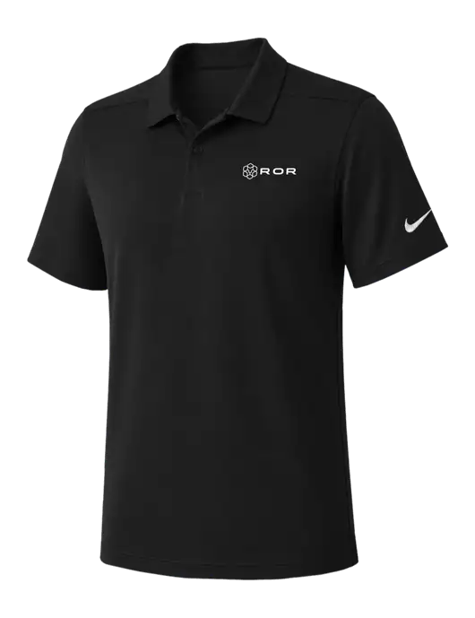 Nike Black Dry Essential Solid Polo w/ROR Logo