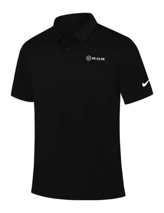 Nike Black Dry Essential Solid Polo w/ROR Logo