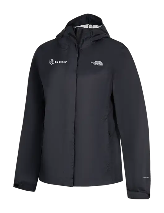 The North Face Womens Black DryVent Rain Jacket w/ROR Logo
