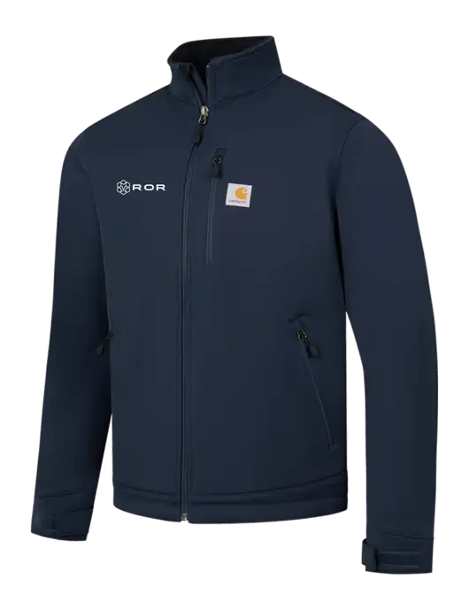 Carhartt Navy Crowley Soft Shell Jacket w/ROR Logo