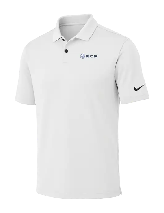 Nike White Dri-FIT Vapor Polo w/ROR Logo