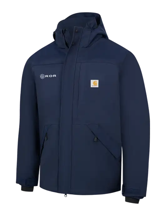 Carhartt Navy Storm Defender Shoreline Jacket w/ROR Logo