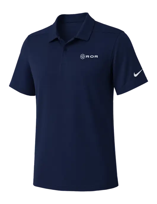Nike Navy Dry Essential Solid Polo w/ROR Logo