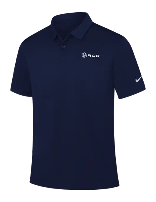 Nike Navy Dry Essential Solid Polo w/ROR Logo