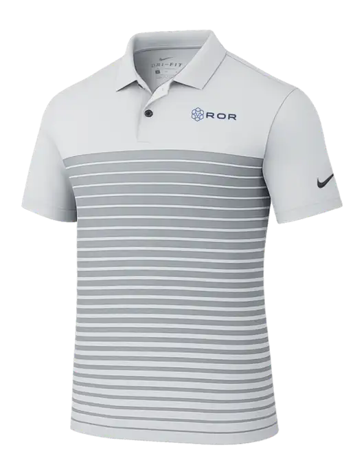 Nike Light Grey Dri-FIT Vapor Block Polo w/ROR Logo