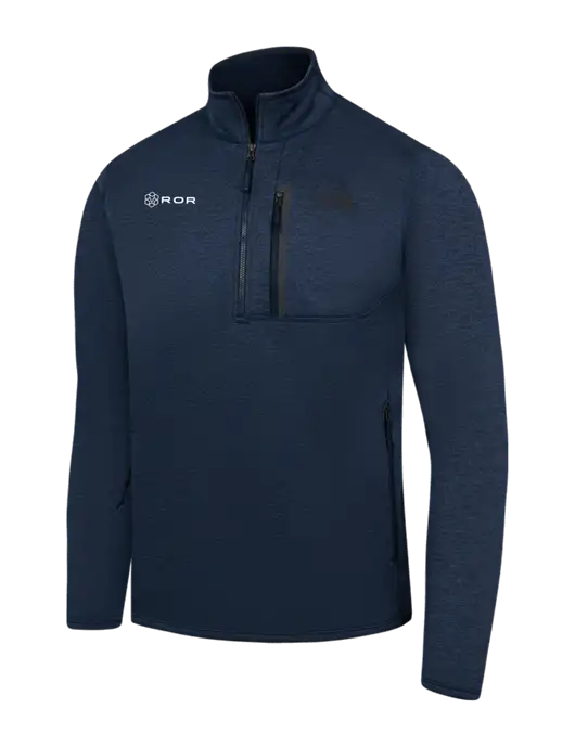 The North Face Navy Heather Skyline 1/2-Zip Fleece w/ROR Logo