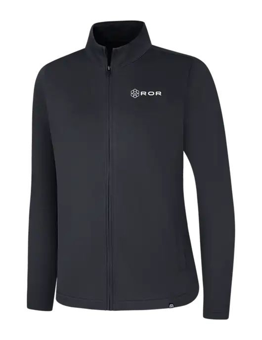 TravisMathew Womens Black Coveside Full-Zip w/ROR Logo