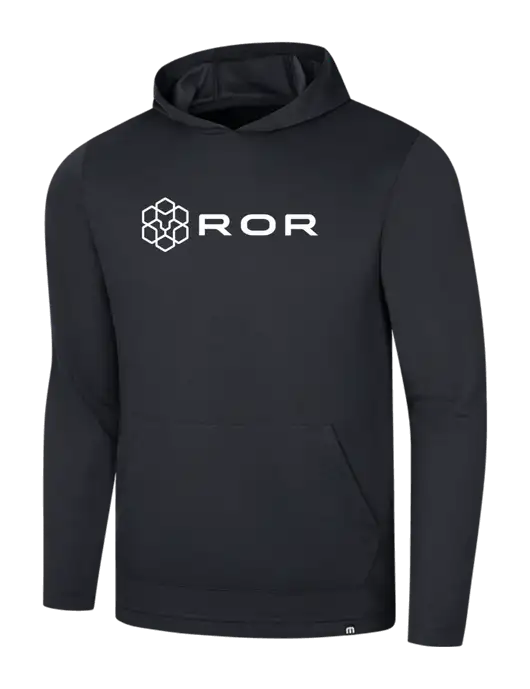 TravisMathew Black Coveside Hoodie w/ROR Logo