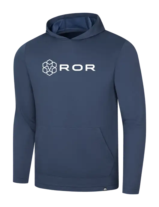 TravisMathew Navy Coveside Hoodie w/ROR Logo