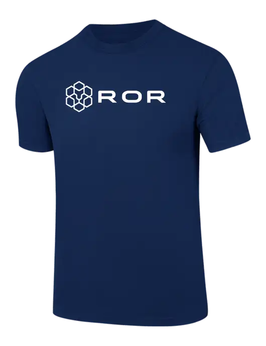 Comfort Colors 6.1 oz Dark Navy Heavyweight Ring Spun T-Shirt w/ROR Logo