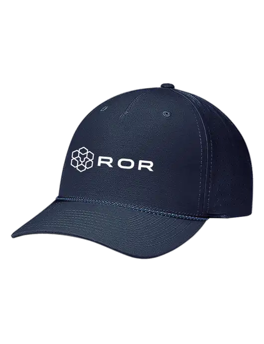 Richardson Laser Perf Performance Dark Navy/Navy-Grey-Blue Rope Cap w/ROR Logo