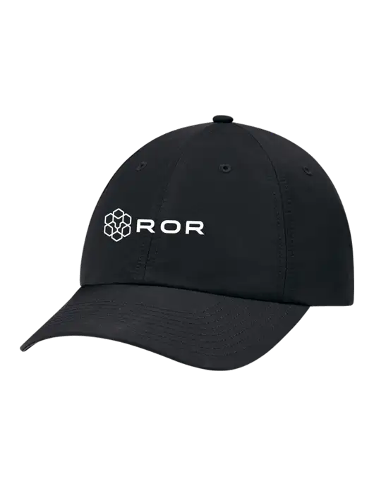 Richardson Relaxed Performance Lite Black Cap w/ROR Logo